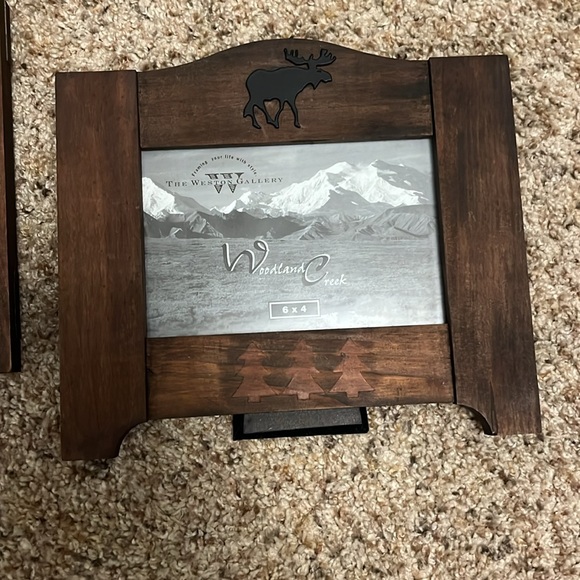 Rustic Brown Wooden Picture Frame Set - Picture 2 of 4